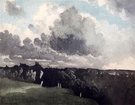 Bertram Nicholls (1883-?) Moorland landscape 11 x 14in.